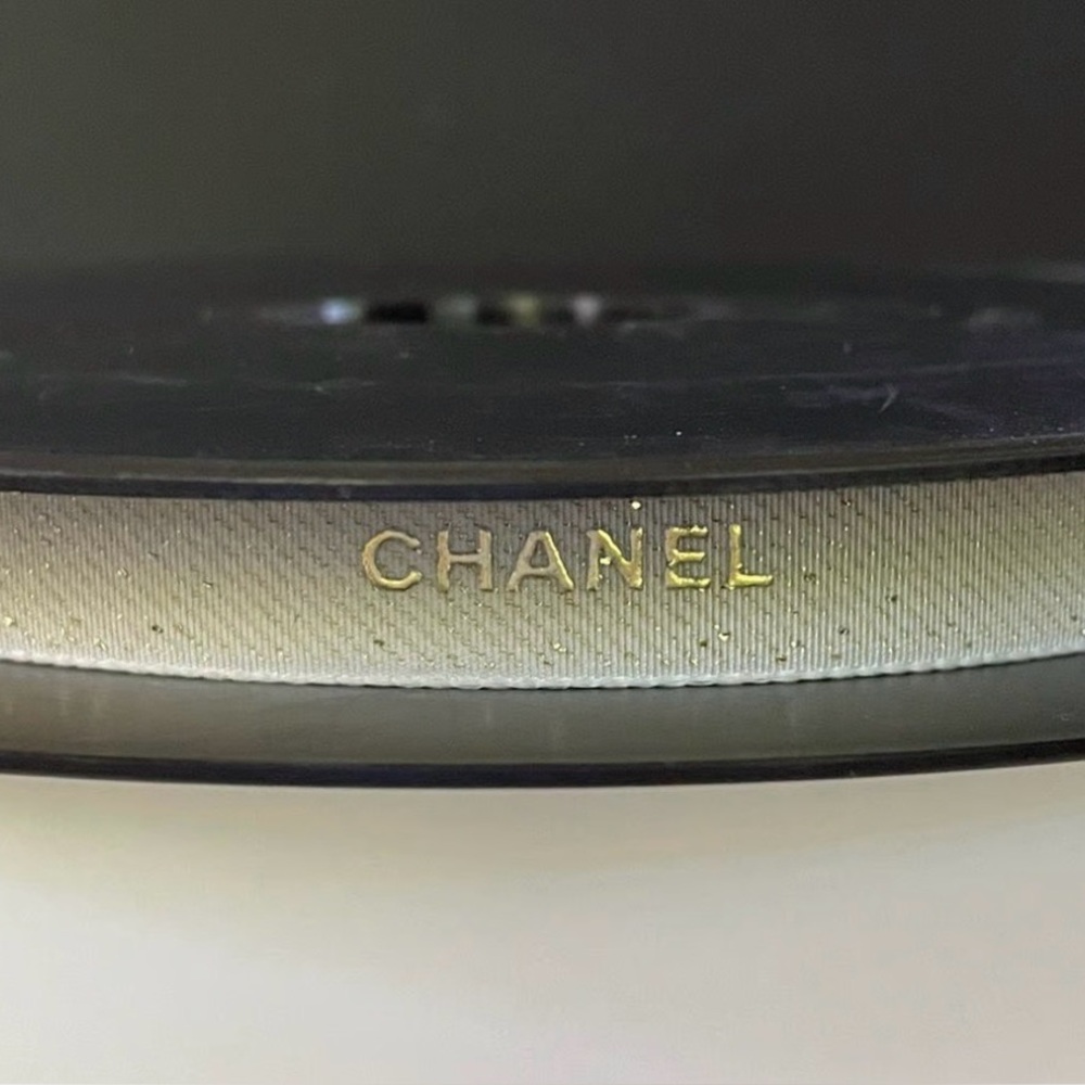 CHANEL Metallic Gold Ribbon Roll